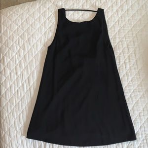 TOBI open back black dress